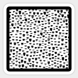 Black and White Spots Sticker